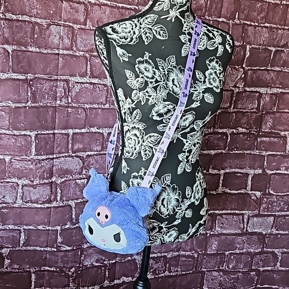 Sanrio Kuromi Plush Crossbody Bag NWOT